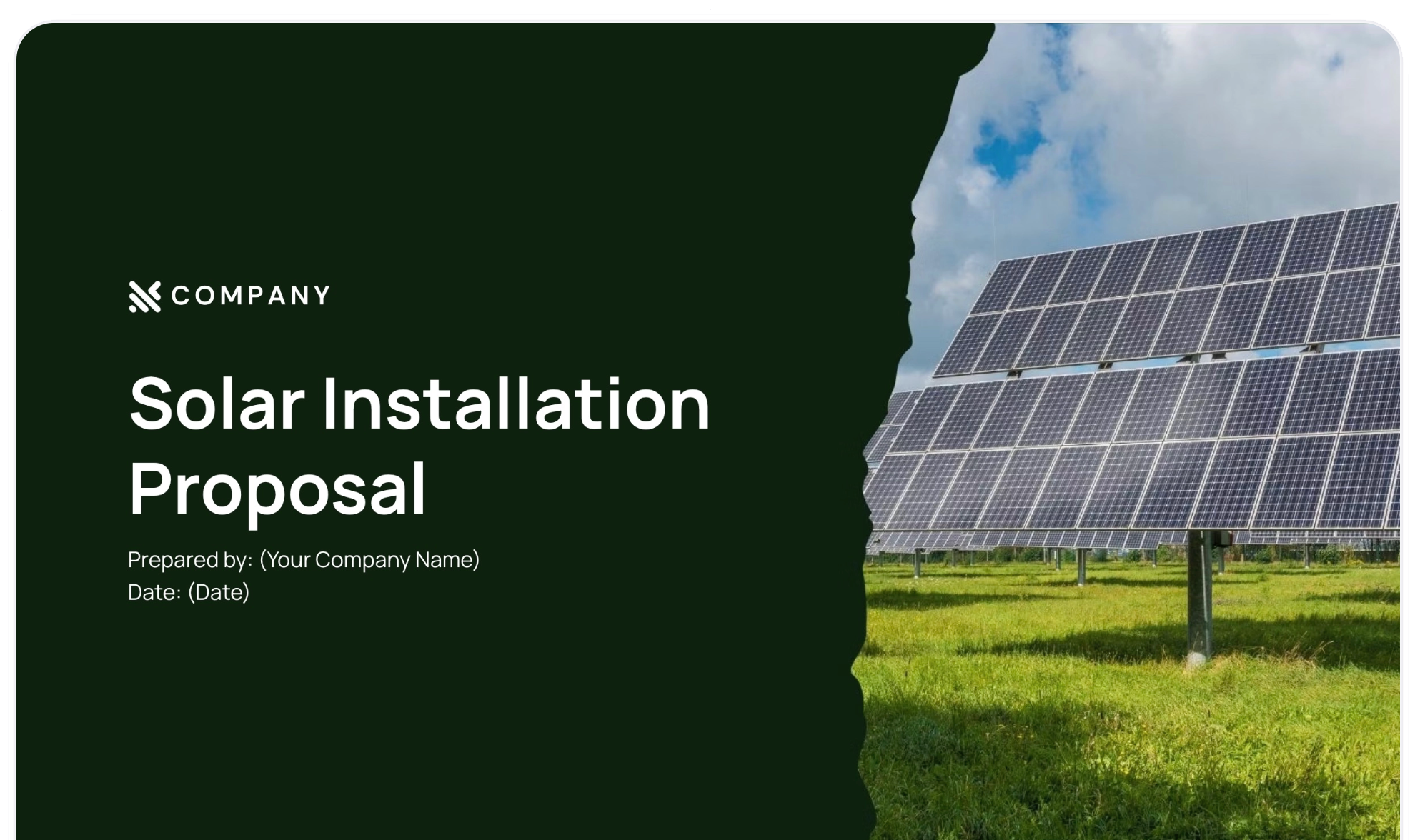 Solar Installation Proposal Template