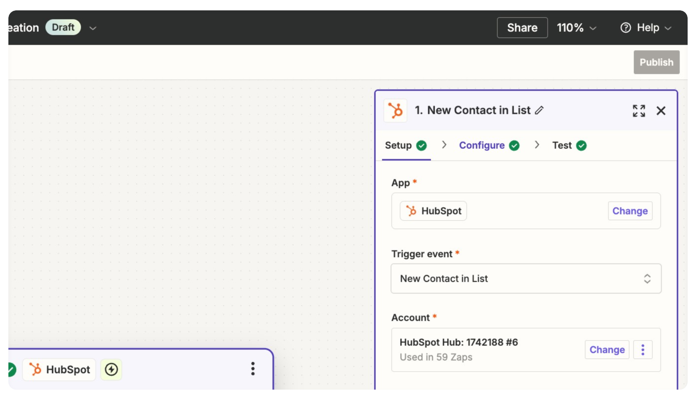 Set up a new signup trigger in CRM