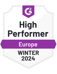 G2 High Performer (Europe), Winter 2024 award