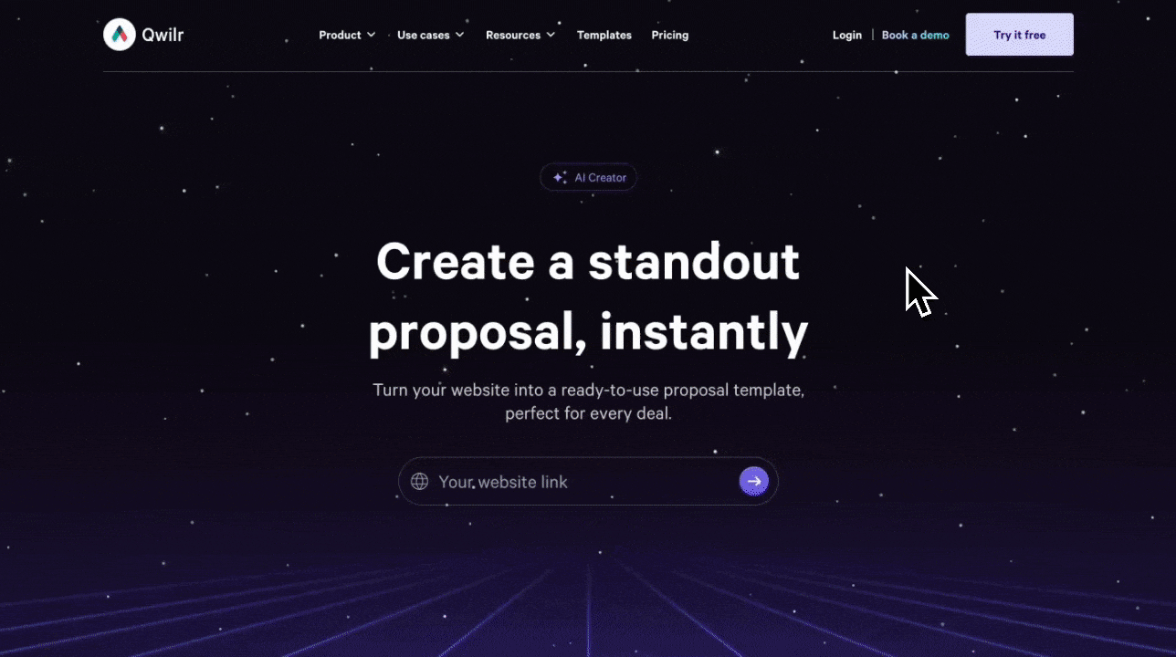GIF of proposal creator