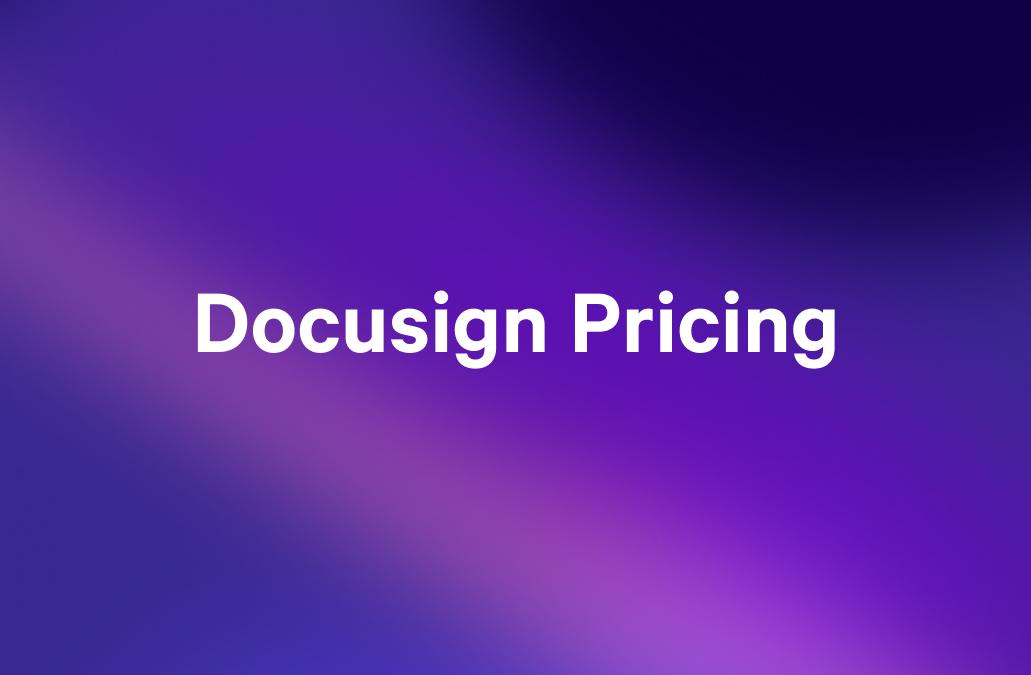 the word pricing is on a purple background .