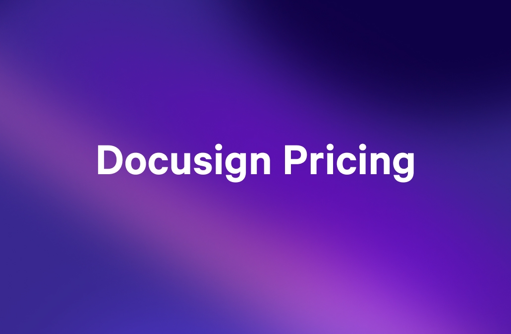 the word pricing is on a purple background .