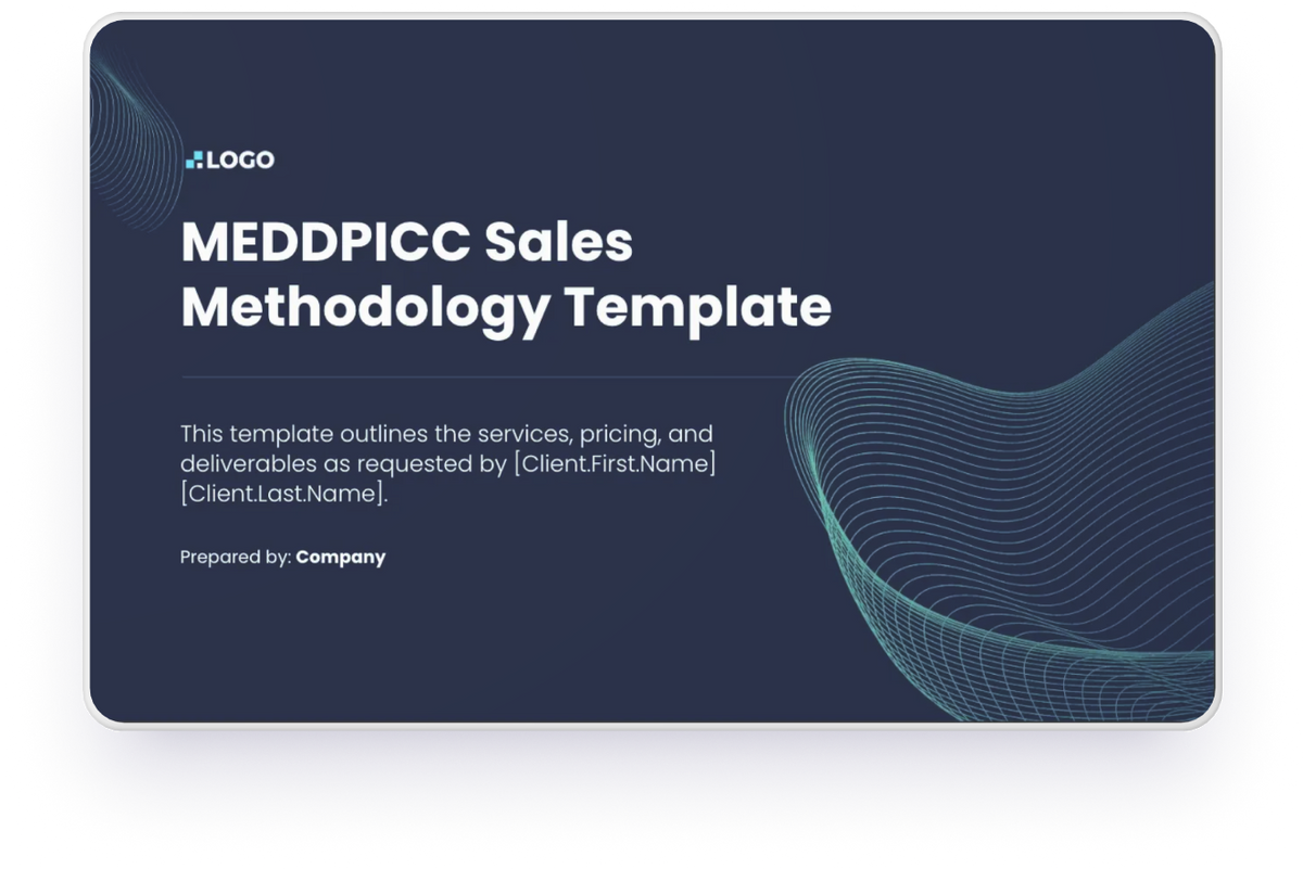 Drive urgency and qualify prospects earlier in the sales funnel with our interactive MEDDPICC Sales template