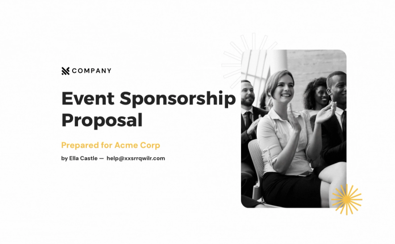 Preview of Sponsorship Proposal Template