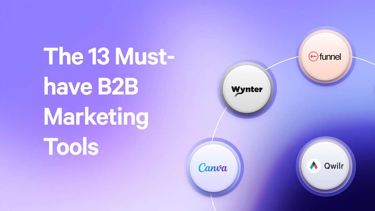 Best B2b marketing tools graphic