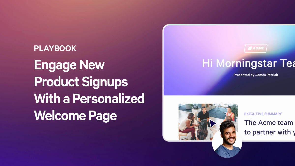 an ad for acme that says " engage new product signups with a personalized welcome page "