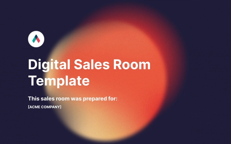 Preview of Digital Sales Room Template