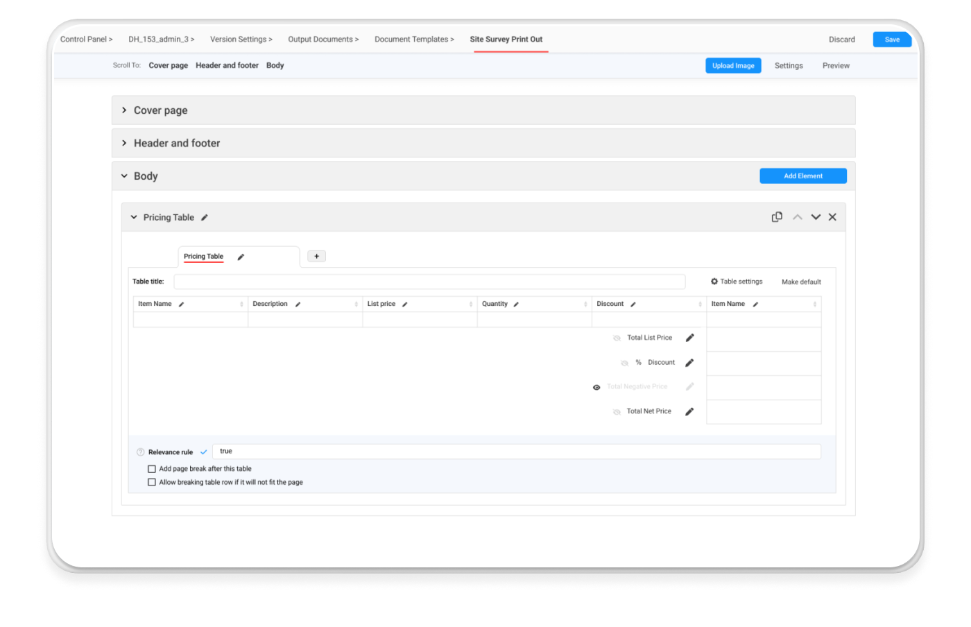 Dealhub interface