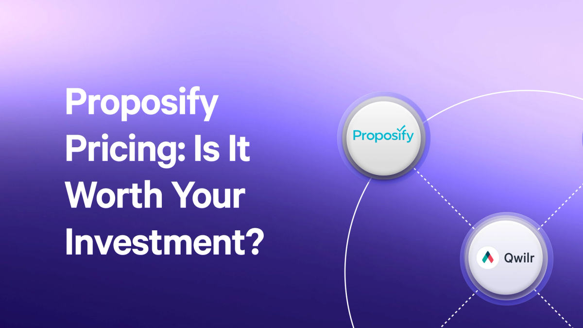 a purple background with the words proposify pricing is it worth your investment