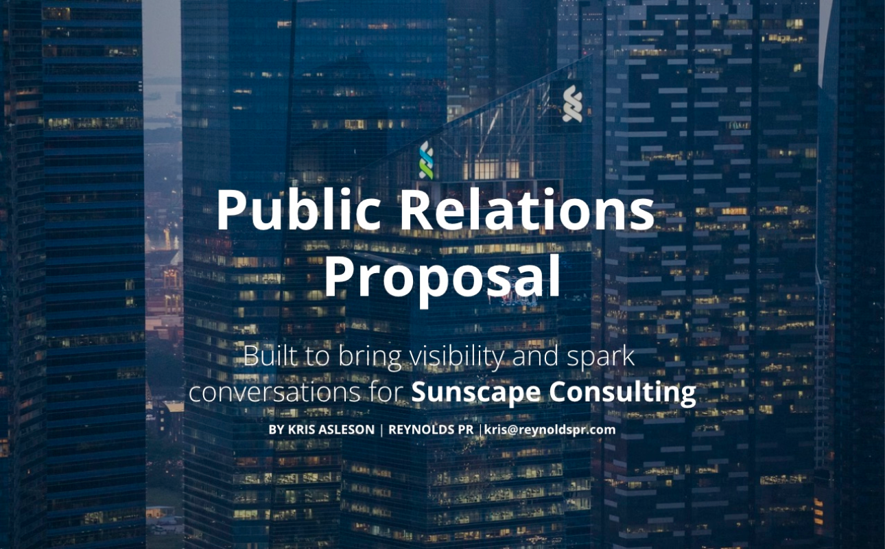 Preview of Public Relations Proposal Template
