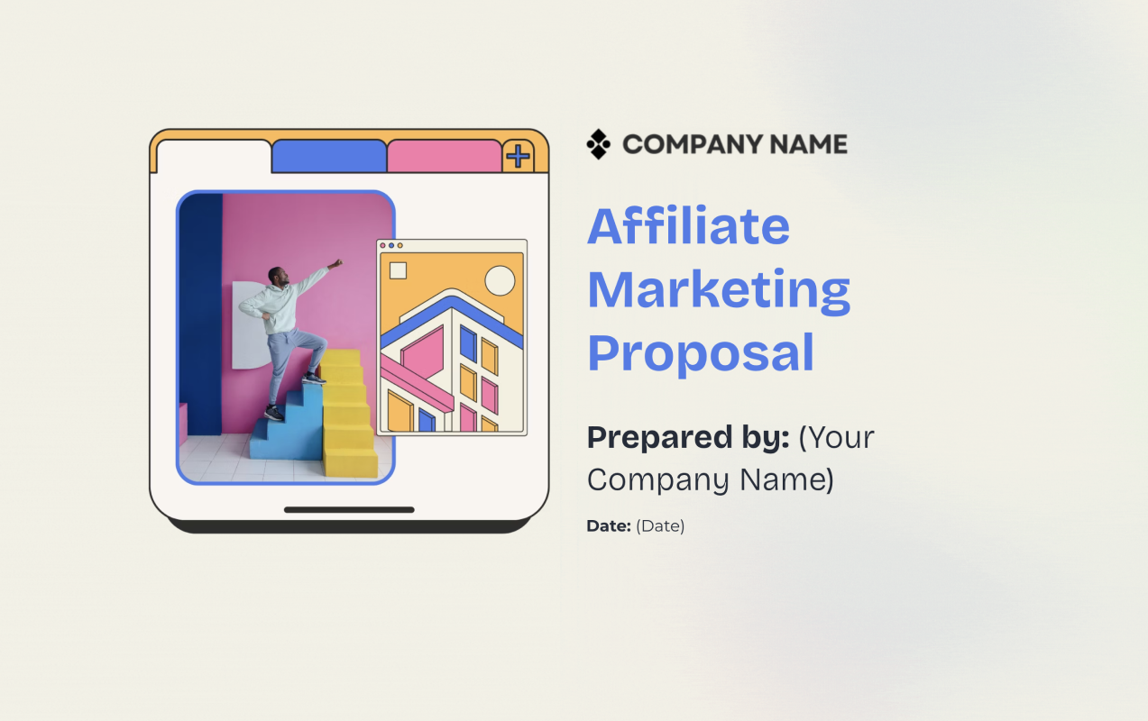 an affiliate marketing proposal prepared by your company name