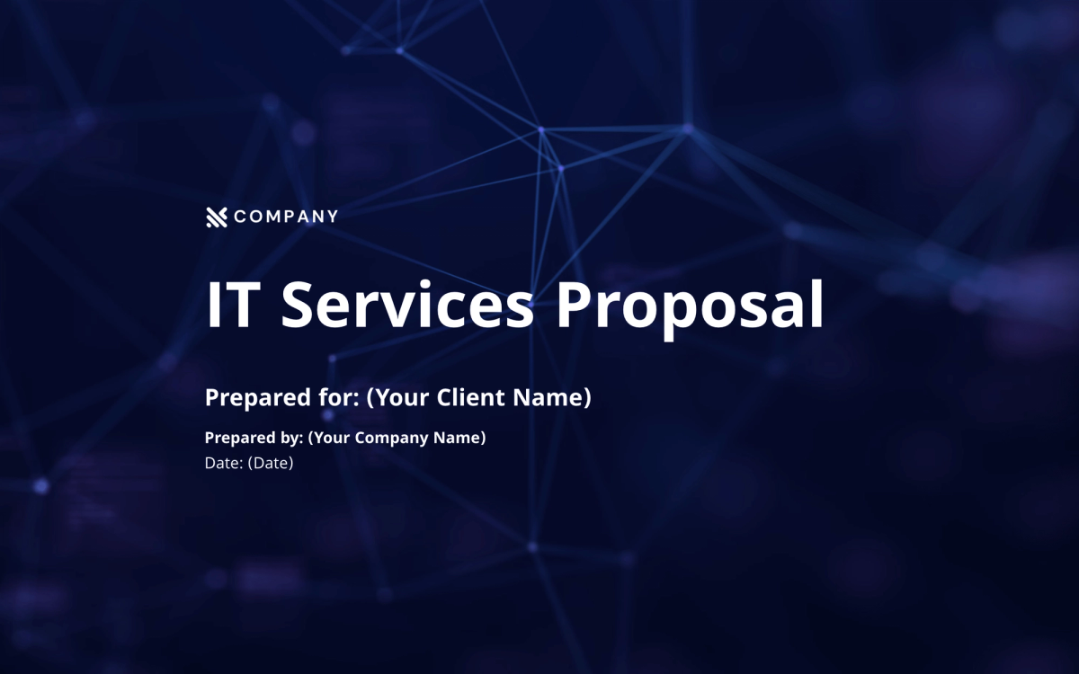 it services proposal prepared for your client name prepared by your company name date ( date )