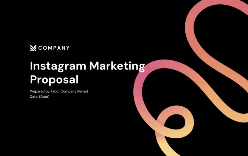 Preview of Instagram Marketing Proposal Template