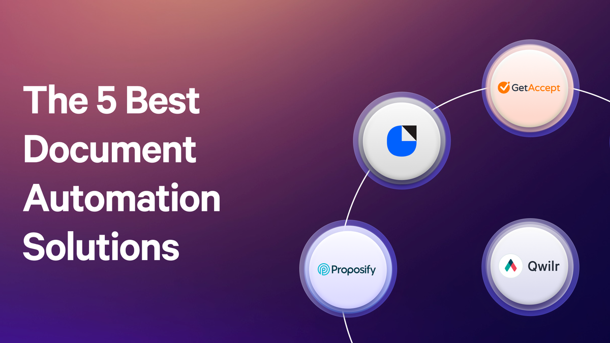 an advertisement for the 5 best document automation solutions