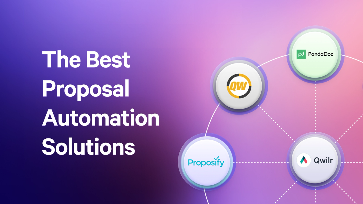 an advertisement for the best proposal automation solutions