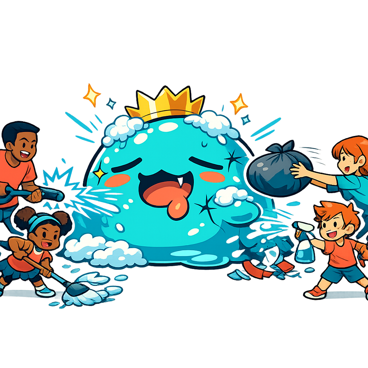 A weekly boss the whole family fights together illustration