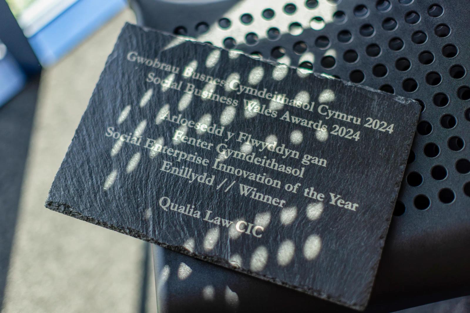 The Social Business Wales Awards 2024 slate: winner, Social Enterprise Innovation of the Year