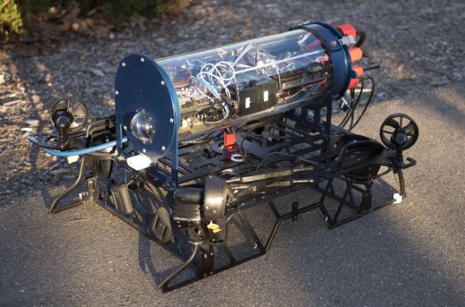 Our AUV, Marlin V3 on the road