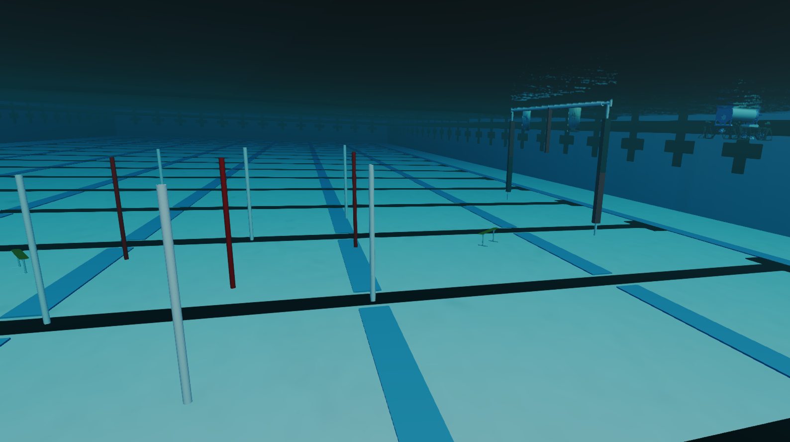Competition props and Marlin V3 in the simulator