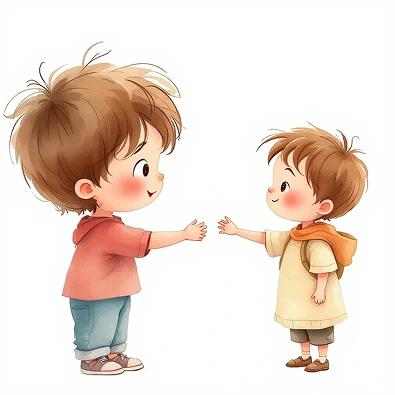 Children practicing the virtue of sincerity and truthfulness.