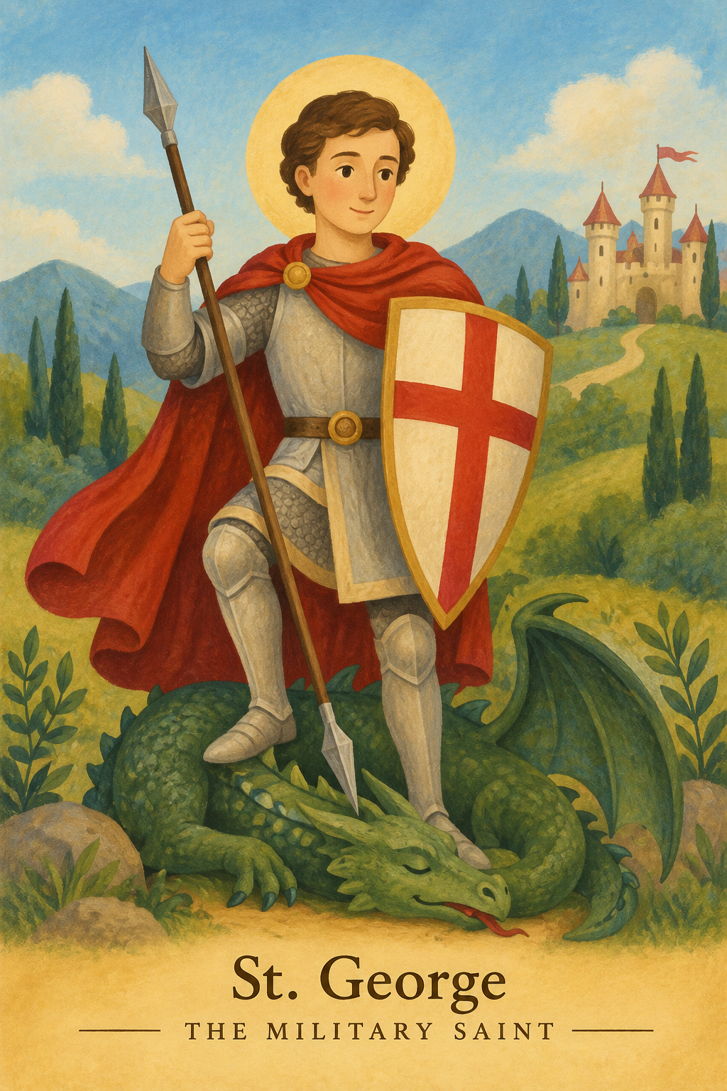 Illustration of St George Military Saint