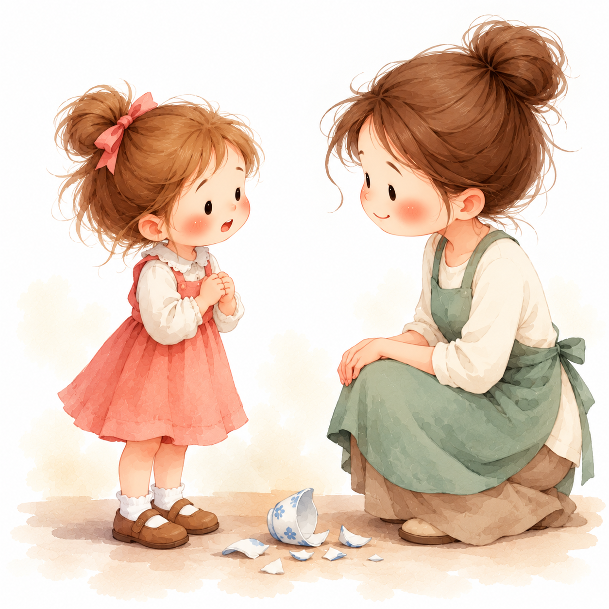 Children practicing the virtue of sincerity and truthfulness.