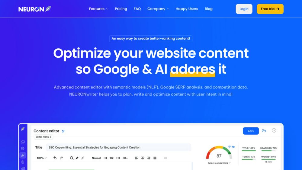 image for NeuronWriter image for NeuronWriter