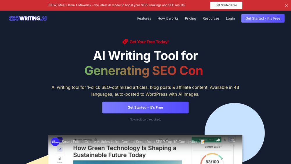 image for SEOWriting AI