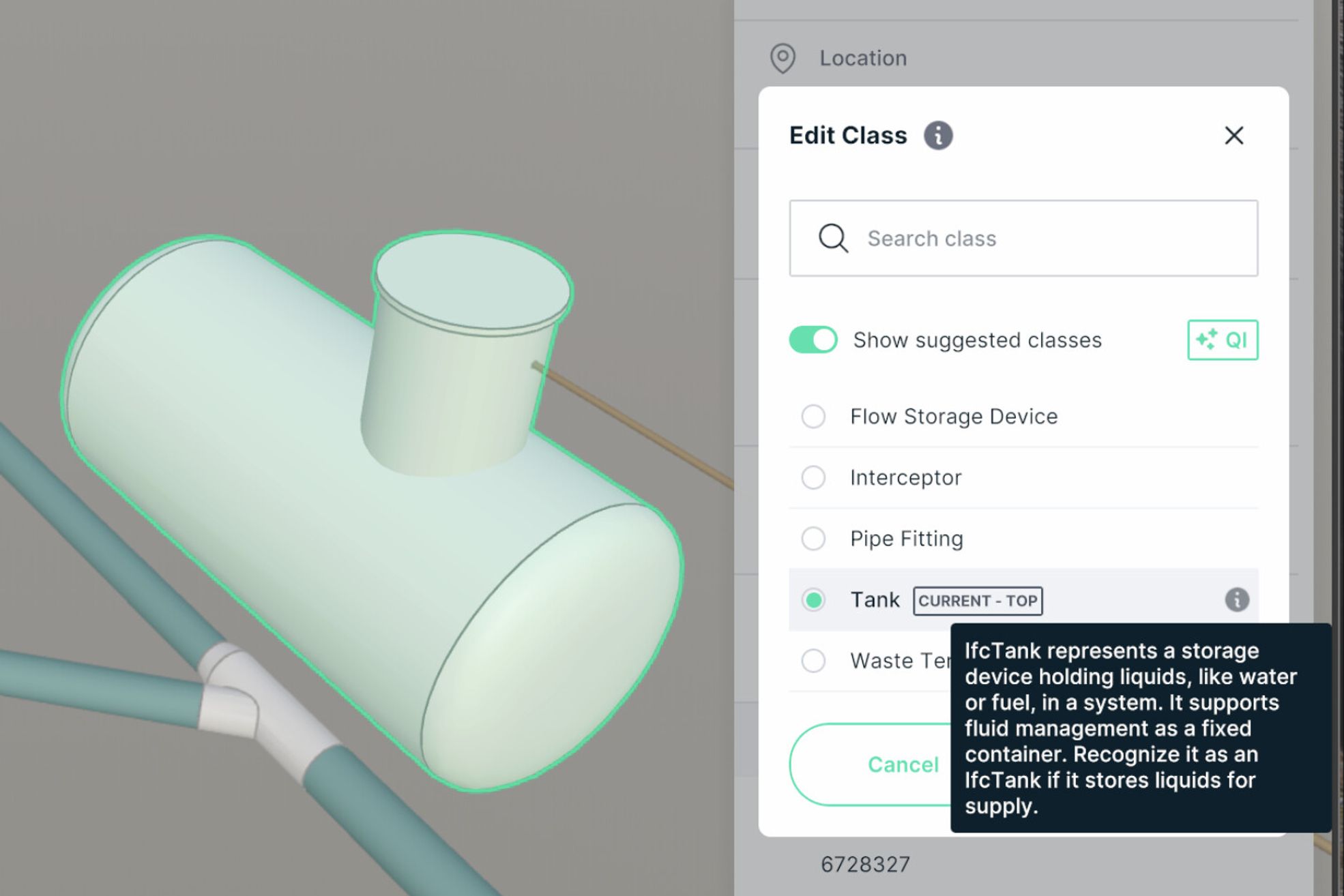 Qonic Intelligence being used in the Qonic app.