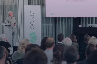 Audience view of the Qonic Talks in Ghent.