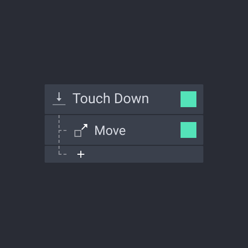 panel trigger touch down