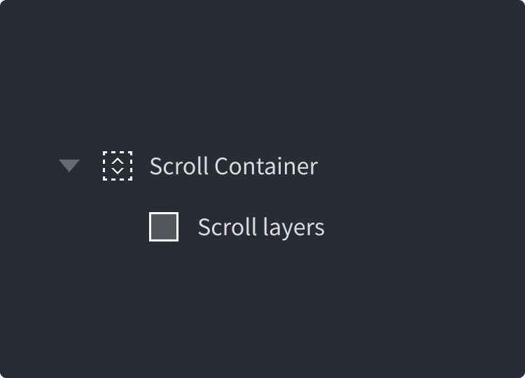 panel scroll container