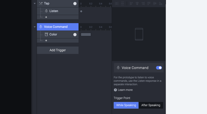 Voice Command Trigger Voice Prototyping Learn Protopie
