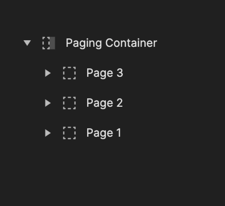 panel paging container