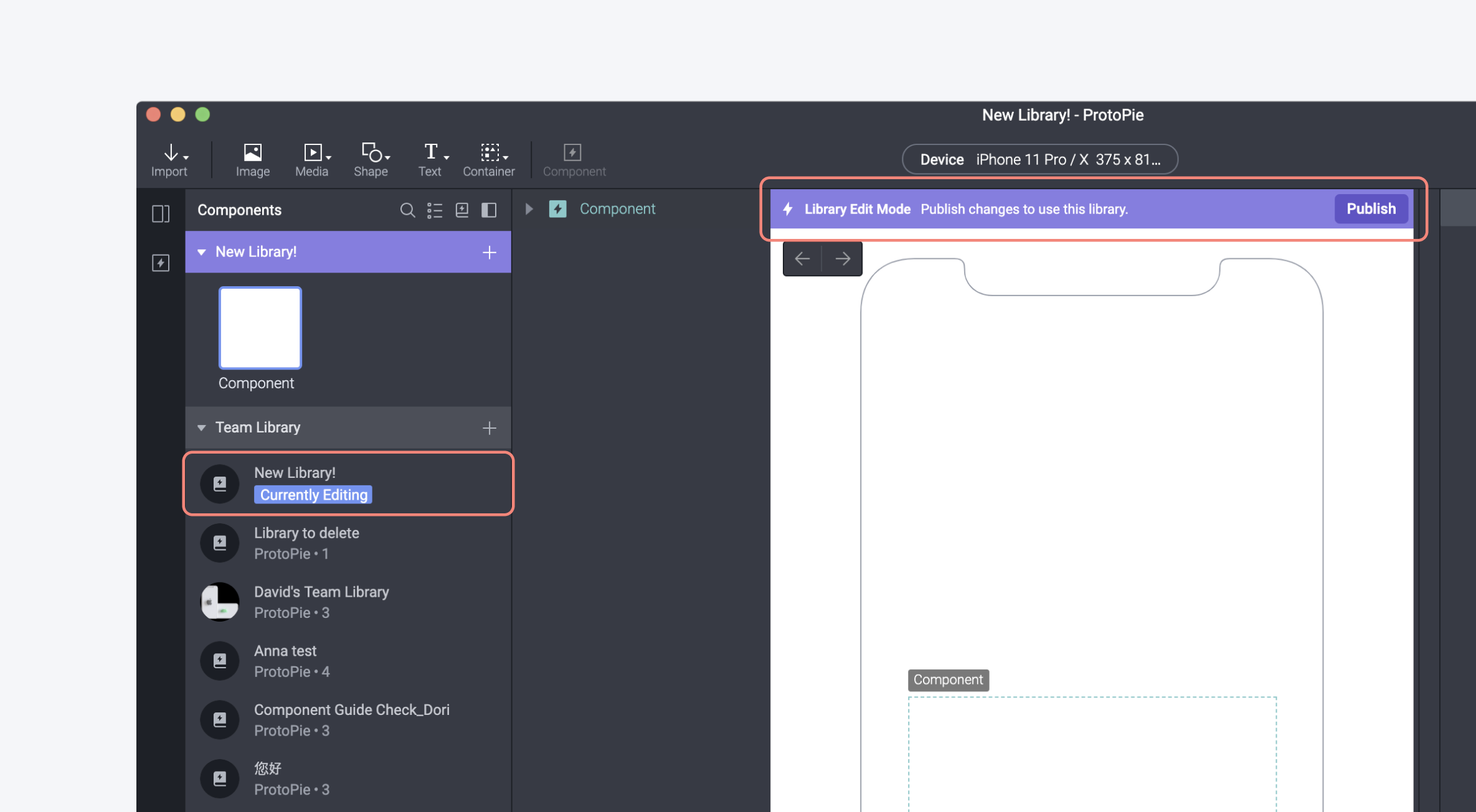 How to use Interaction Libraries | Docs | Learn | ProtoPie