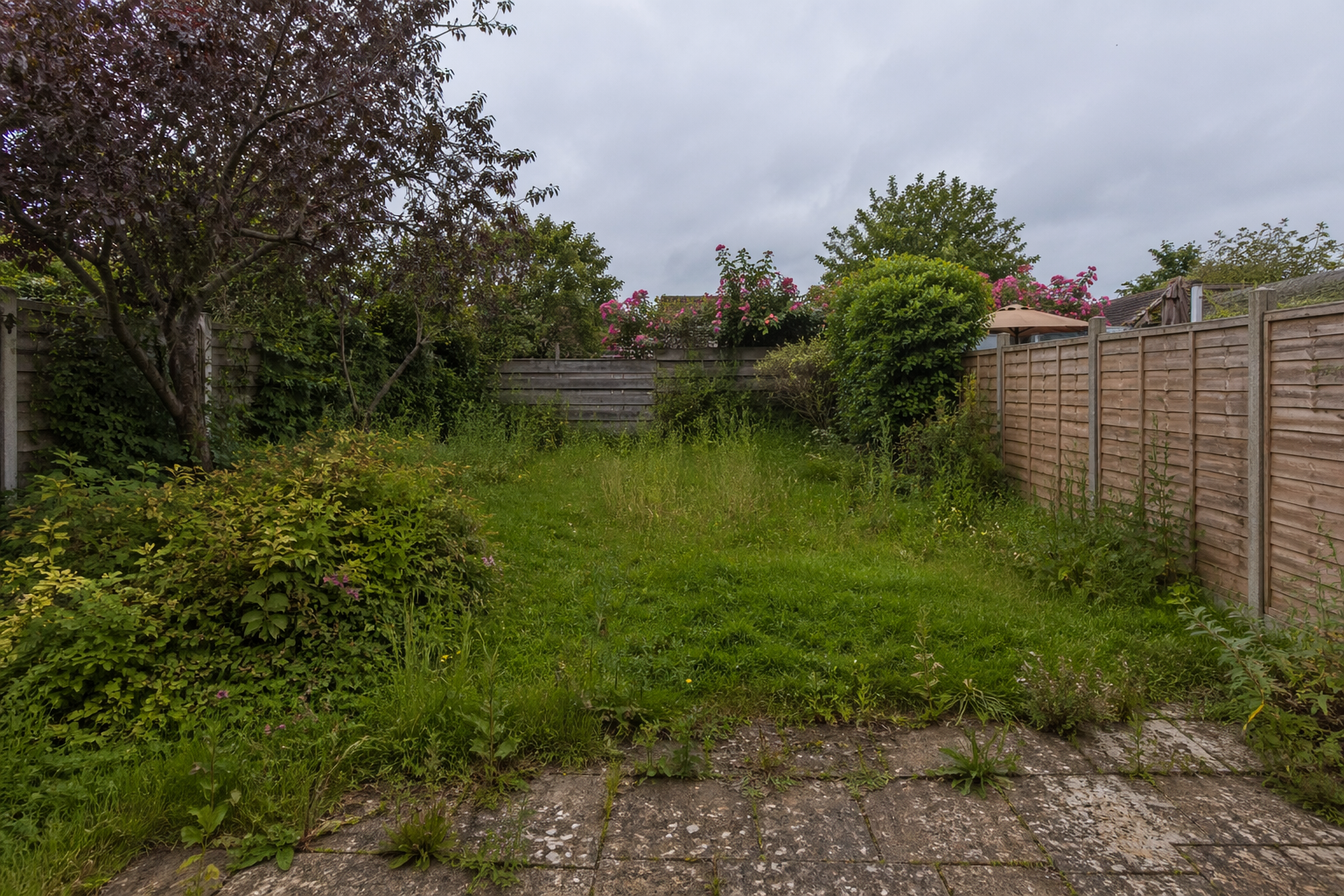 Garden before GLM completed the work