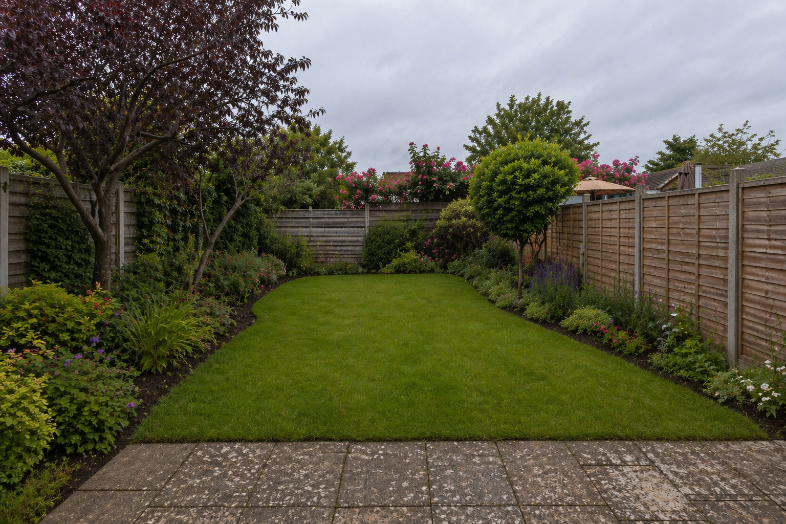 Garden after GLM completed the work