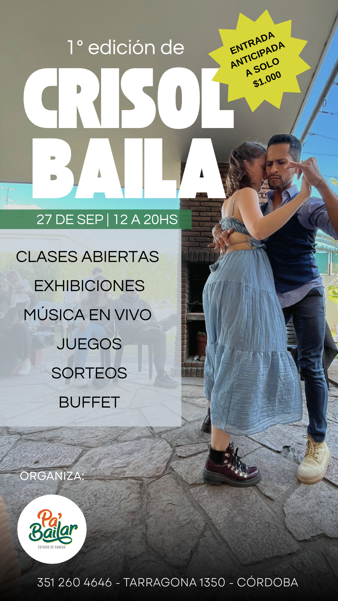 flyer de crisol baila