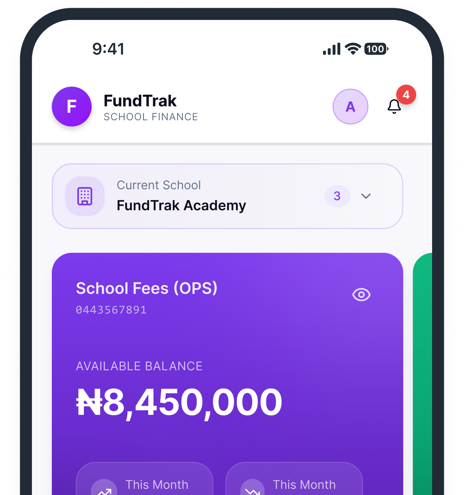 FundTrak expenditure management dashboard showing transfer requests and approval workflow