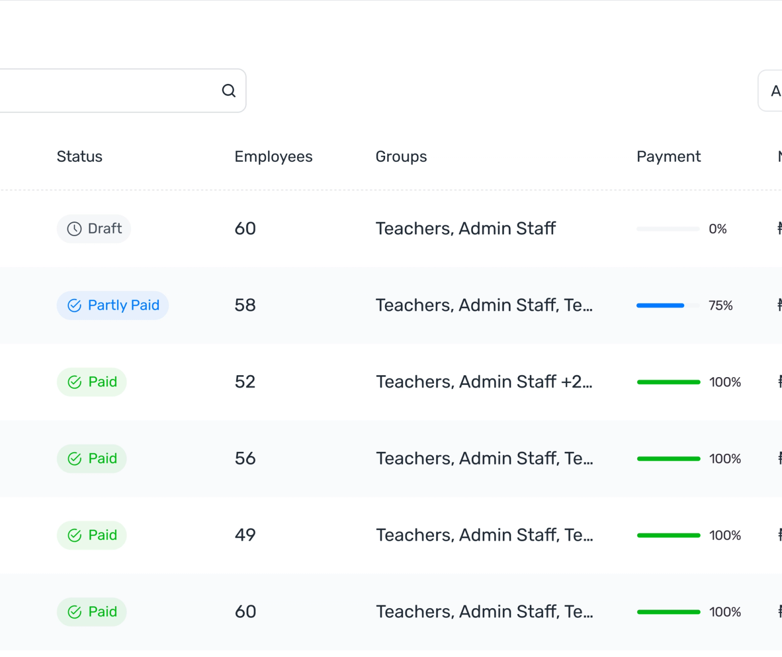 FundTrak auto-repayment flow showing fee collection and automatic loan deduction