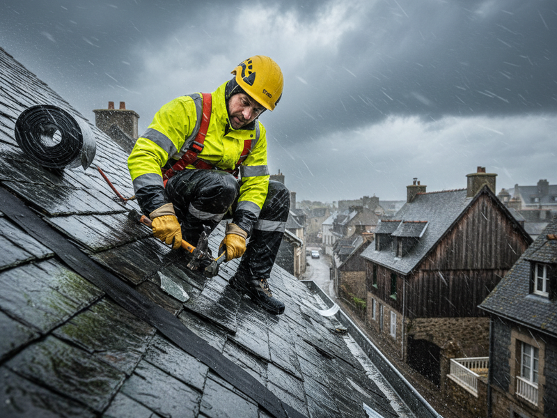 Réparation toiture urgente à Brest : SOS fuite toiture 24h/24 en 2026