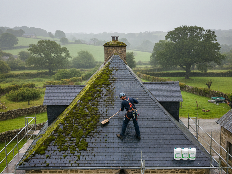 Le Guide Complet du Démoussage de Toiture en Bretagne en 2025