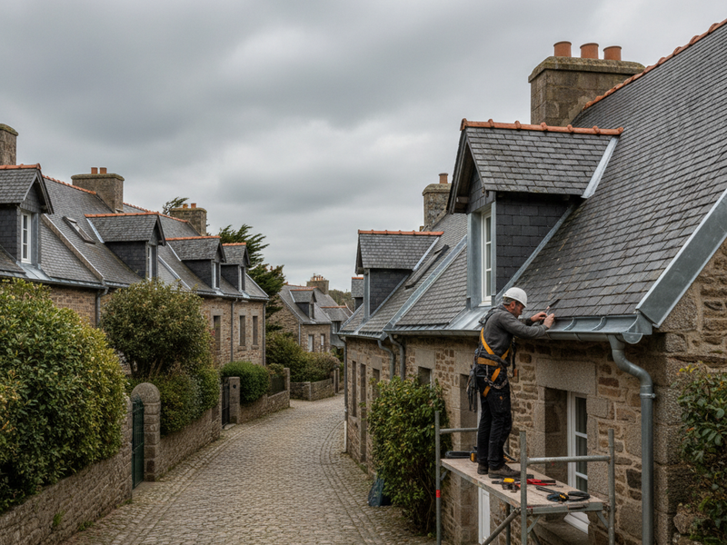 Zinguerie sur mesure à Brest en 2025 : gouttières zinc et chéneaux