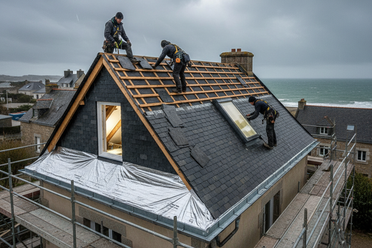 Rénovation toiture à Brest : Guide complet 2025