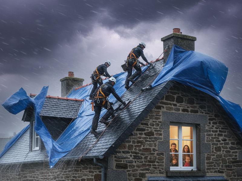 Réparation toiture urgente à Brest en 2026 : votre toit sauvé sans risque