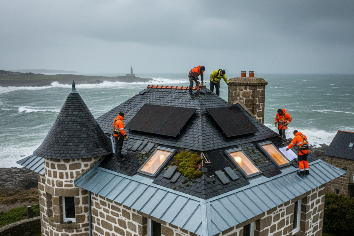 Entreprise de couverture à Brest en 2025 : Toit, pluie bretonne et économies d’énergie
