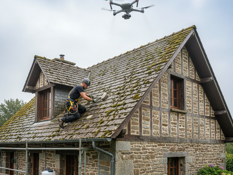 Démoussage de Toiture en Bretagne en 2025 : Guide Complet