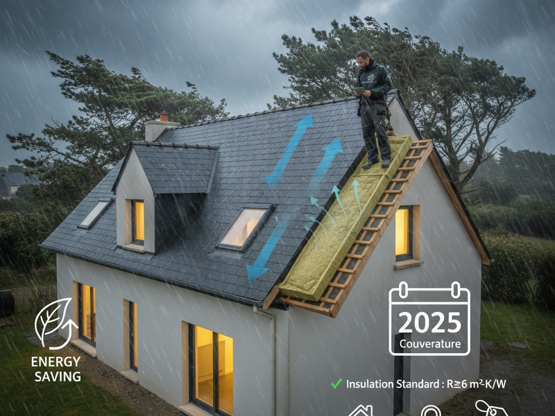 Isolation toiture Sarking 2025 : Guide complet pour Finistère