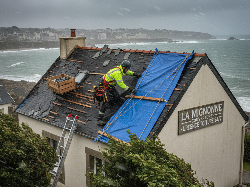 Réparation toiture d'urgence à Brest : Protégez votre maison maintenant