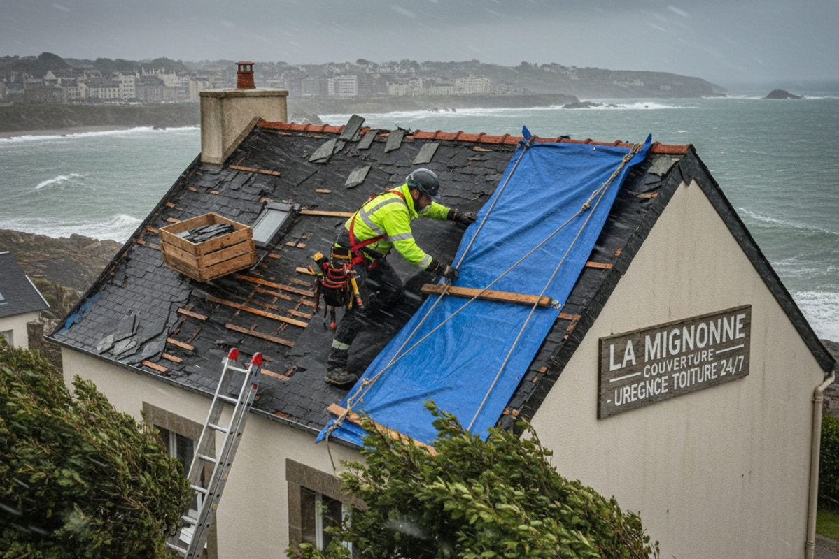 Réparation toiture d'urgence à Brest : Protégez votre maison maintenant